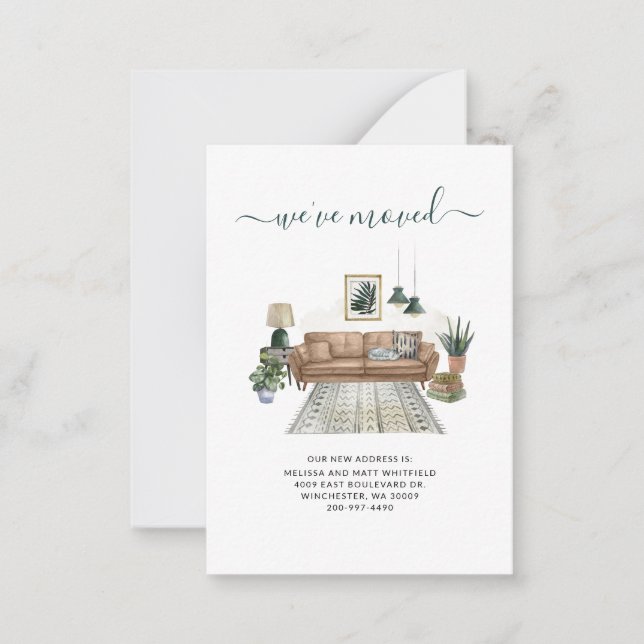 Wir haben Boho Living Room Ankündigung verschoben (Vorderseite)