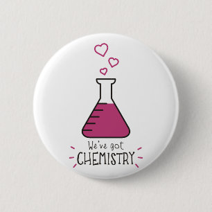Wir haben Chemie Button