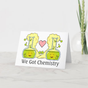 Wir haben Chemie  Feiertagskarte