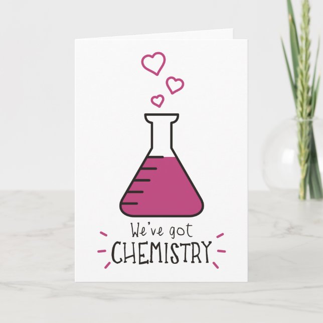 Wir haben Chemie Got Feiertagskarte (Vorderseite)