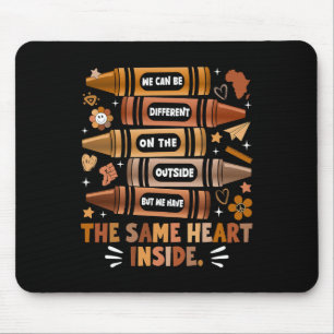 Wir haben das gleiche Herz Black History Month Afr Mousepad