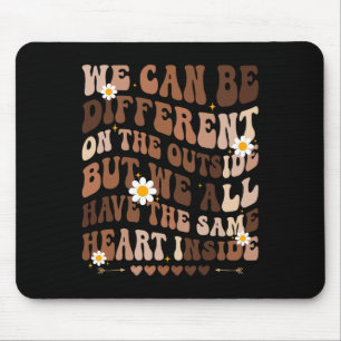 Wir haben das gleiche Herz im Inneren Black Histor Mousepad