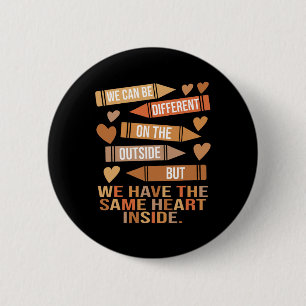 Wir haben das gleiche Herz in der Einheit Schwarze Button