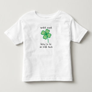 Wir haben das Glück, ein irischer Zwillingskind-T Kleinkind T-shirt