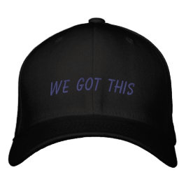 Wir haben das Got | Inspirationsangebot in Schwarz Bestickte Baseballkappe