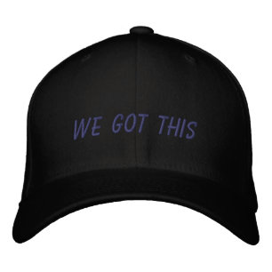 Wir haben das Got   Inspirationsangebot in Schwarz Bestickte Baseballkappe