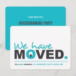 Wir haben das Moving Announcement Housewarming Par Einladung
