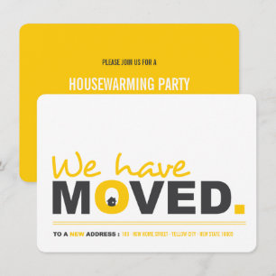 Wir haben das Moving Announcement Housewarming Par Einladung