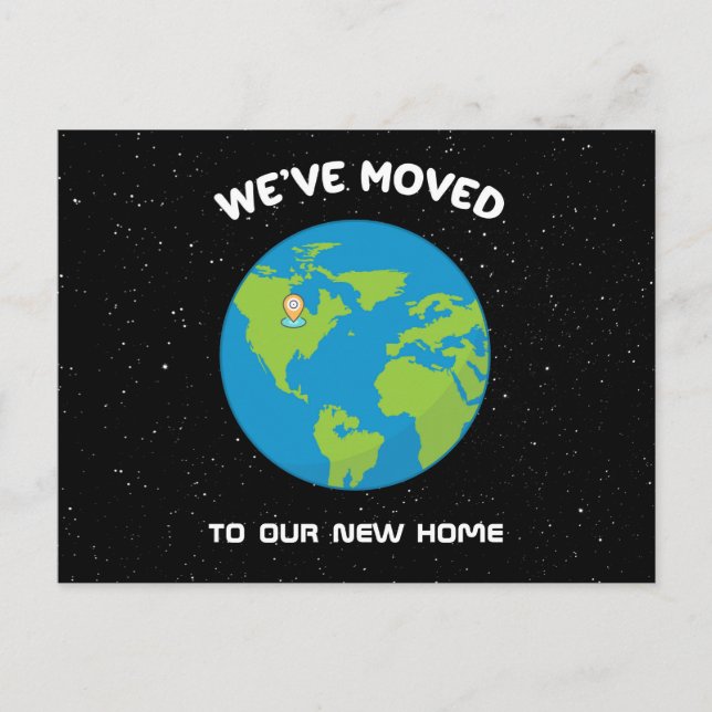 Wir haben das neue Button "Planet Zuhause Earth" v Postkarte (Vorderseite)