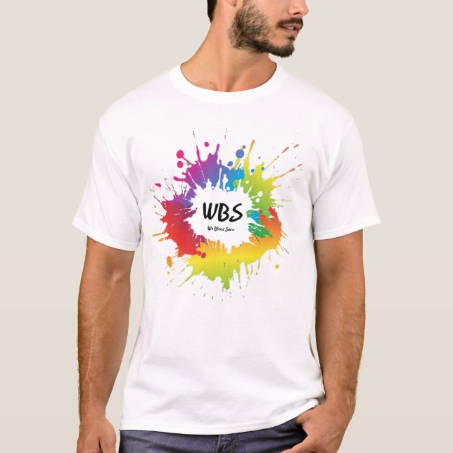 Wir haben das Soca Men-Farblogo geblasen T-Shirt (Vorderseite)