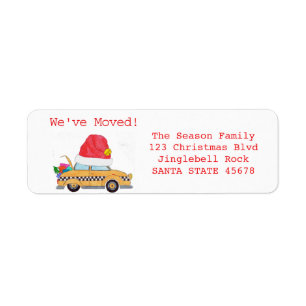 Wir haben das weihnachtgelbe Taxi umgezogen