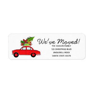 Wir haben das Weihnachtslabel "Auto"