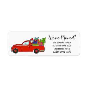 Wir haben das Weihnachtslabel "Moved Car"
