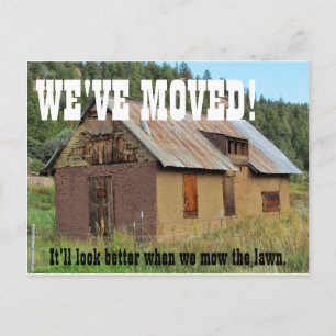 Wir haben den Adresswechsel auf der Postkarte vers