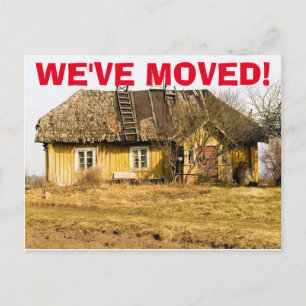 Wir haben den Adresswechsel auf der Postkarte vers