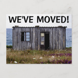 Wir haben den Adresswechsel auf der Postkarte vers