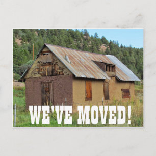 Wir haben den Adresswechsel auf der Postkarte vers