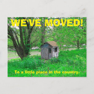 Wir haben den Adresswechsel auf der Postkarte vers