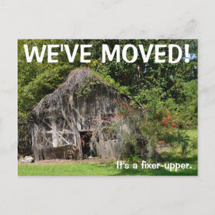 Wir haben den Adresswechsel auf der Postkarte vers