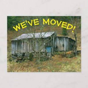 Wir haben den Adresswechsel auf der Postkarte vers