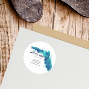 Wir haben den Florida-Staat verschoben Runder Aufkleber