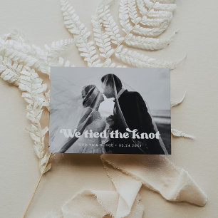 Wir haben den Knoten stylish retro geknüpft Foto Ankündigung