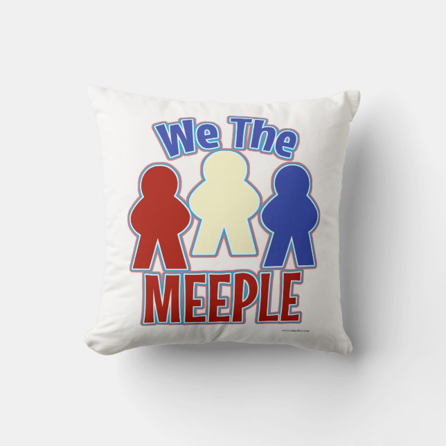 Wir haben den Meeple-Gamer-Stil Kissen (Vorderseite)