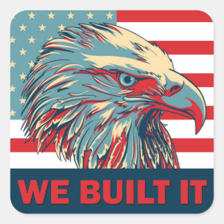 Wir haben den Republikaner Romney 2012 gebaut Quadratischer Aufkleber