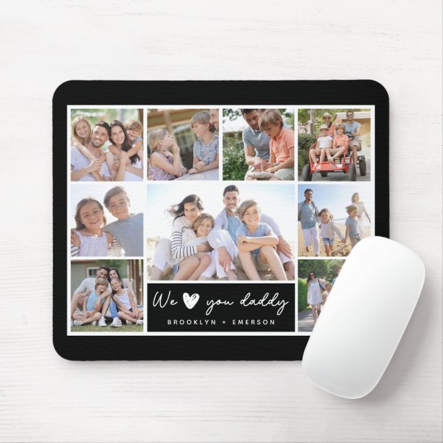 Wir haben dich Daddy Collage Mousepad (Mit Mouse)