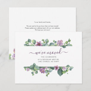 Wir haben die Adresse Eukalyptus Greenery Moving v