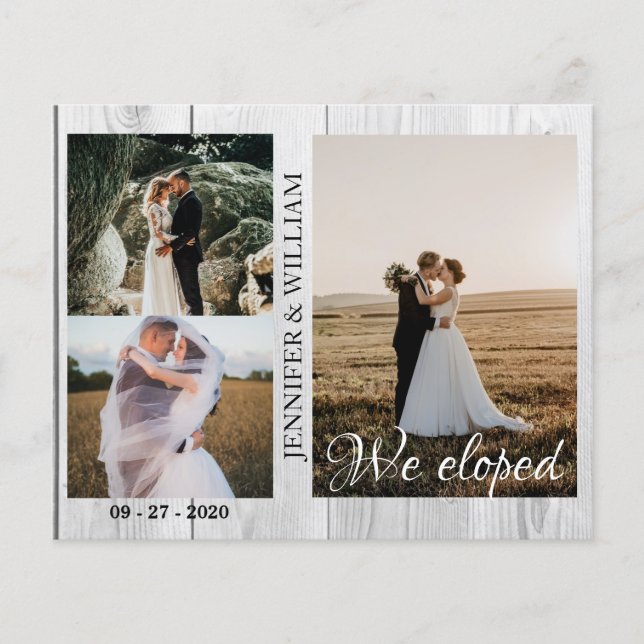 Wir haben die Ankündigung der Hochzeit von Foto Co (Vorderseite)
