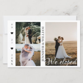 Wir haben die Ankündigung der Hochzeit von Fotosam