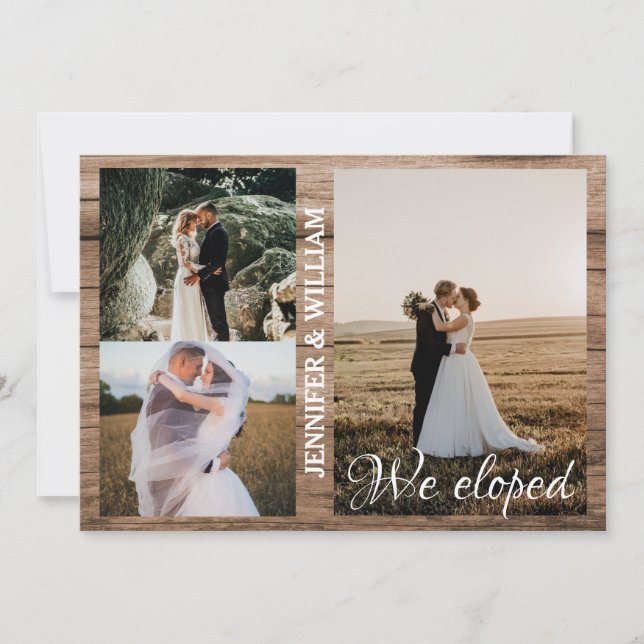 Wir haben die Ankündigung der Hochzeit von Fotosam (Vorderseite)