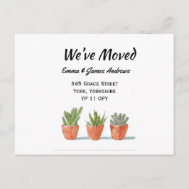 Wir haben die Ankündigung "New Address Garden Grow Postkarte