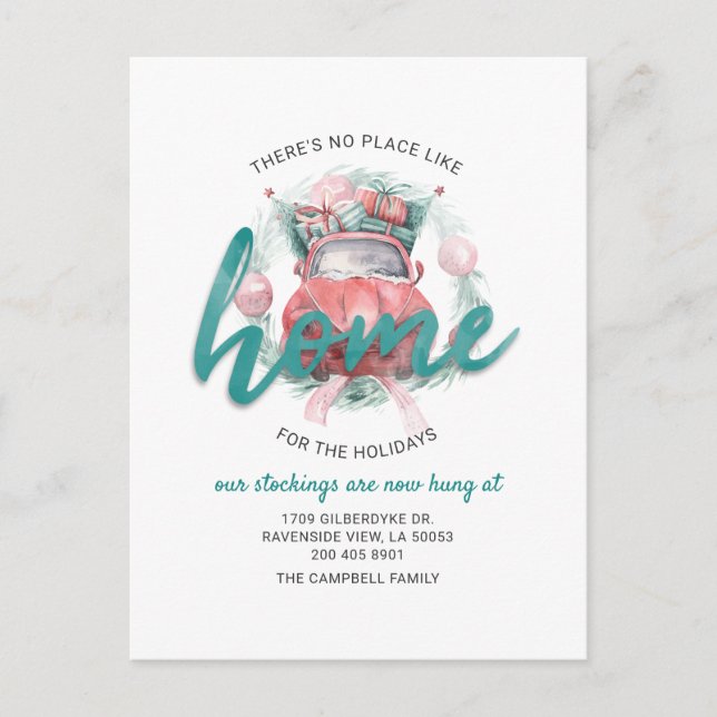 Wir haben die Ankündigung über den Umzug von Feier (Vorderseite)