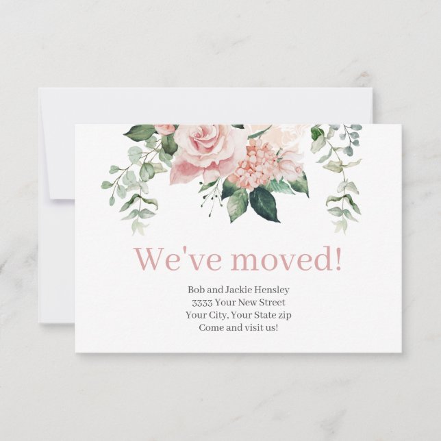 Wir haben die Ankündigung von Blush Pink Floral ve (Vorderseite)