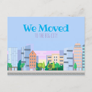 Wir haben die Ankündigung von Pastel City Skyline  Postkarte