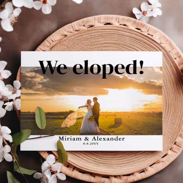 Wir haben die Hochzeitsankündigung Postkarte herau (Von Creator hochgeladen)