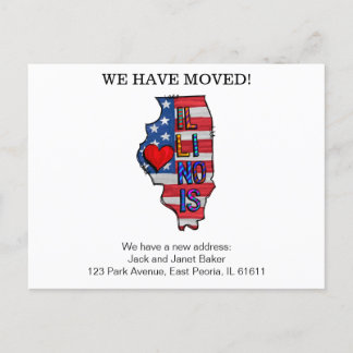 Wir haben die Illinois-Staaten verlegt und die Ank Postkarte