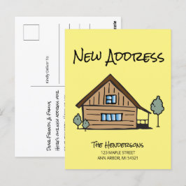 Wir haben die neue Ankündigung zur Adressverschieb Postkarte