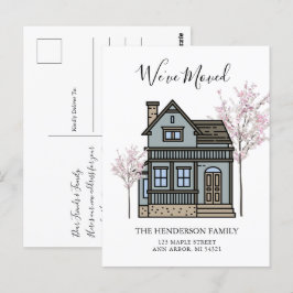 Wir haben die neue Zuhause Moving Ankündigung Post Postkarte