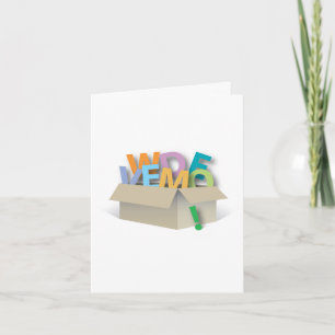 Wir haben die Note Card verschoben Karte