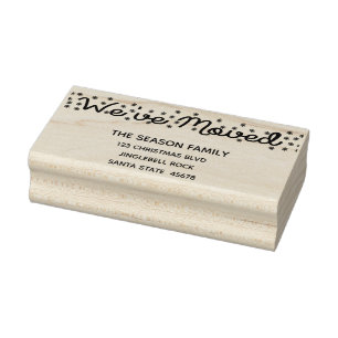 Wir haben die Rücksendeadresse verschoben Gummistempel