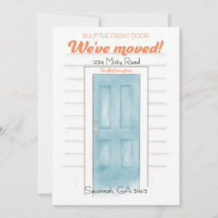 Wir haben die Tropical Shut Door Announcement Card Einladung