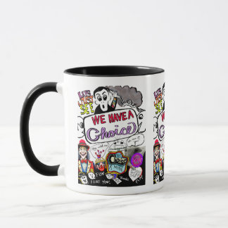 Wir haben die Wahl - die Emotionen-Collage stärken Tasse