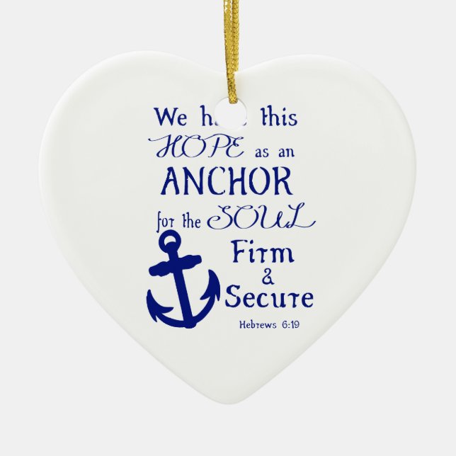 Wir haben diese Hoffnung... Keramikornament (Vorne)