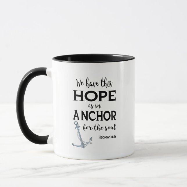 Wir haben diese Hope-Tasse Tasse (Links)