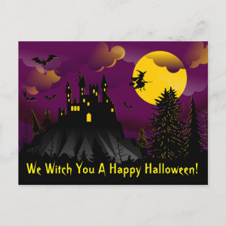 Wir haben dir ein glückliches Halloween-Postkarte Postkarte