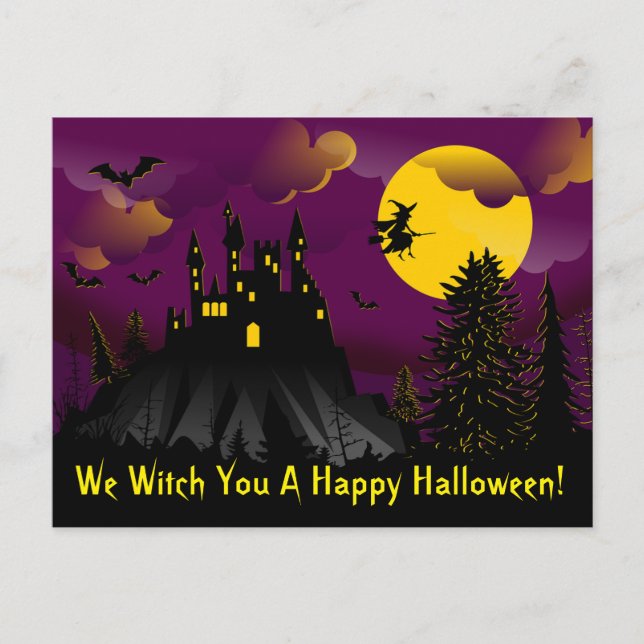 Wir haben dir ein glückliches Halloween-Postkarte Postkarte (Vorderseite)