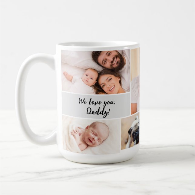 Wir haben dir Papa Liebe! Foto des ersten Vaters Kaffeetasse (Links)